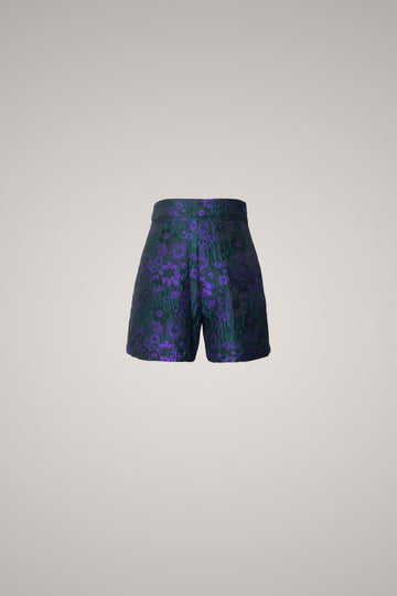 Betta Shorts in Floral Galaxy Green