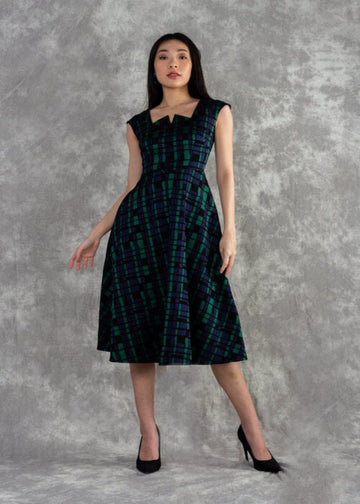 Colleen Dress in Cobblestone Green