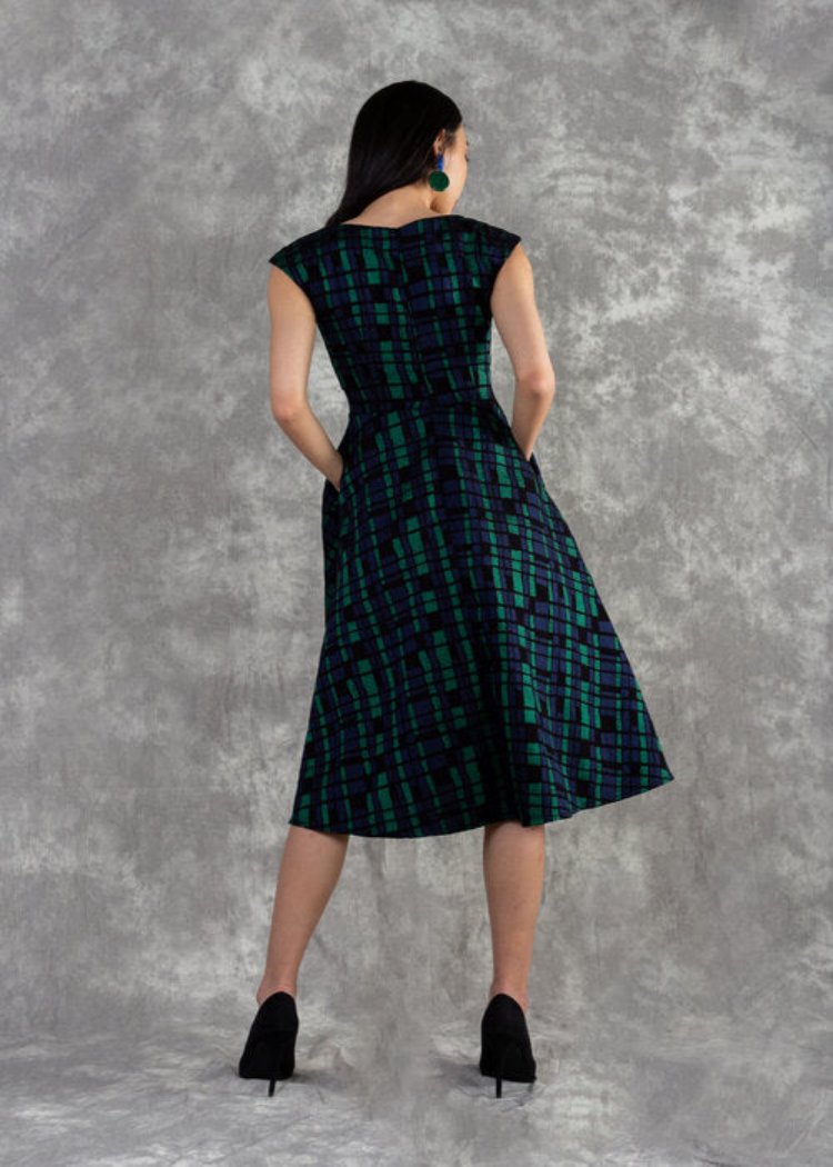 Colleen Dress in Cobblestone Green