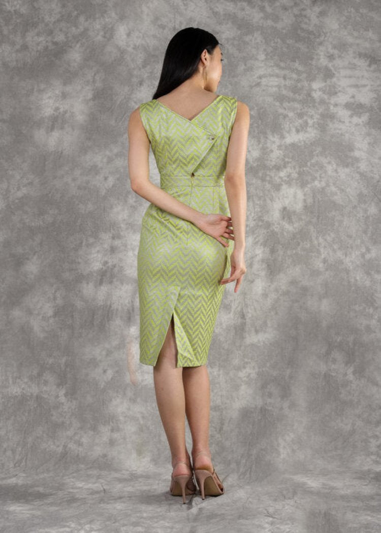 Madison Dress in Lemon-Lime