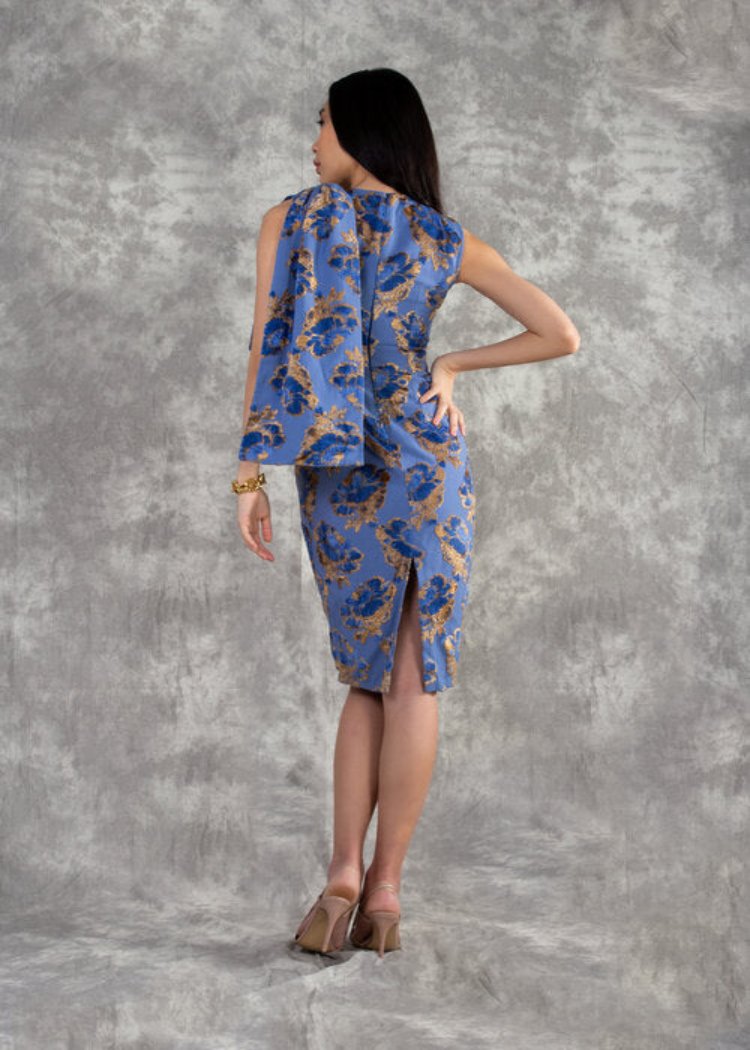 Minerva Dress in Swallow Blue