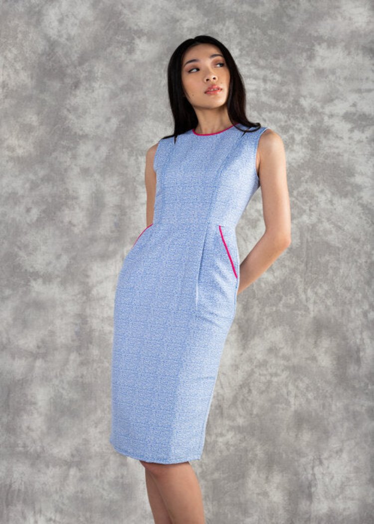 Savoire Dress in Aquamarine