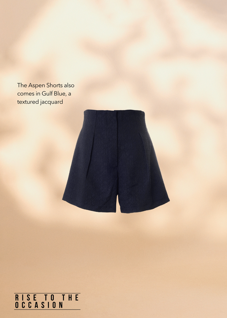 Aspen Shorts in Gulf Blue