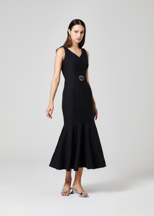 Dovima Dress in Midnight